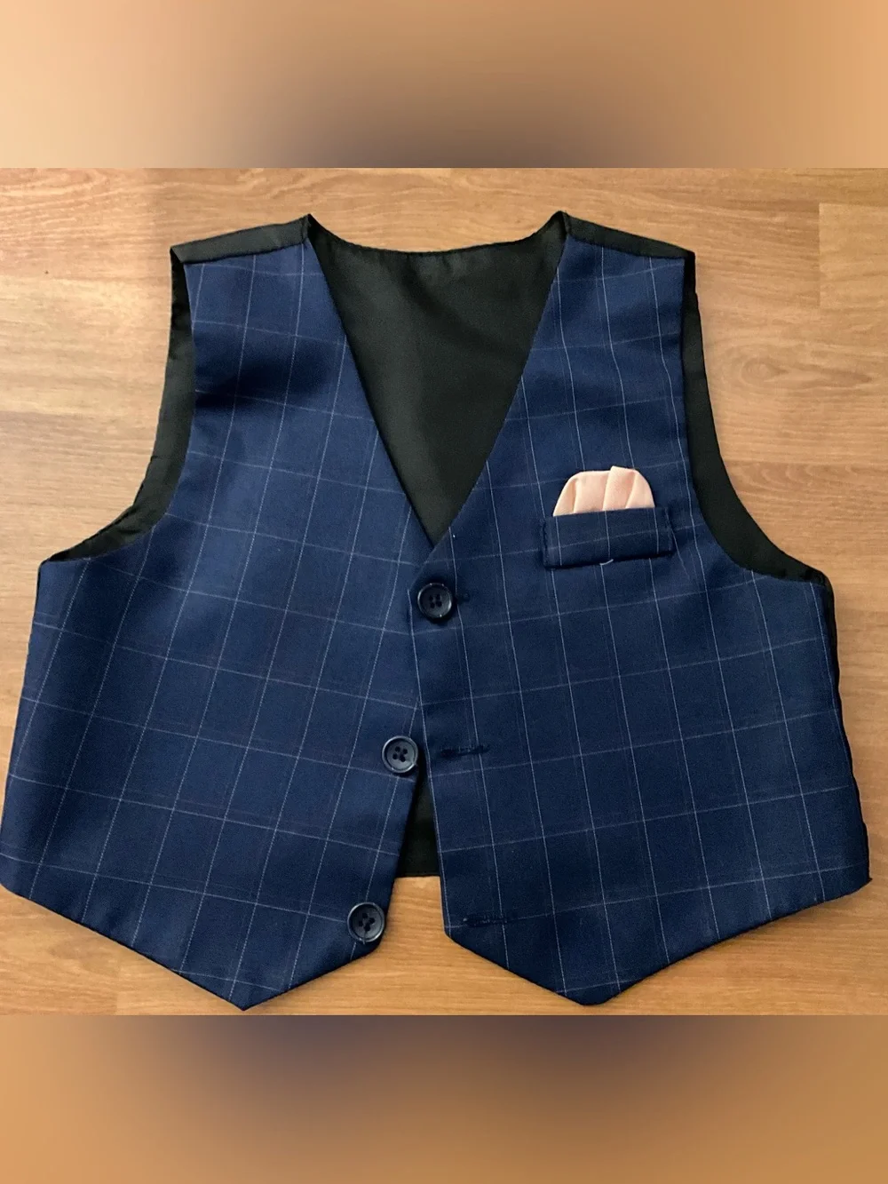 Source Unknown tailored navy